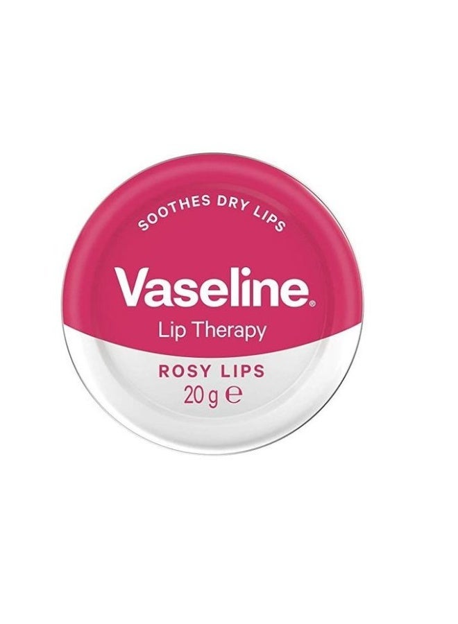 Vaseline Lip Therapy Rosy Lips - Rosy Lip Balm with Rose Oil & Sweet Almond Oil - 20g - 24-Hour Moisture & Natural Tint! - Image 1